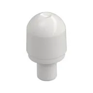 Light Cover with Internal Bar / Bionicle Barraki Eye with Hole in Bar, White
