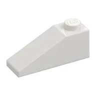 Brick Sloped 33° 3 x 1, White