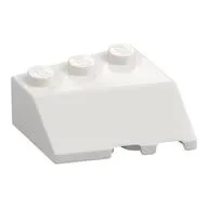 Brick Wedged, Sloped 45° 3 x 3 Left, White