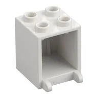 Box 2 x 2 x 2 [Hollow Studs], White