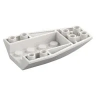 Brick Wedged, Curved Inverted 6 x 4, White
