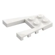 Wedge Plate 4 x 4 with 2 x 2 Cutout, White