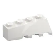 Brick Wedged, Sloped 45° 4 x 2 Left, White