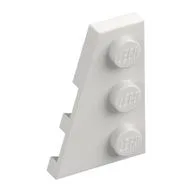 Wedge Plate 3 x 2 Left, White