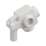 Weapon Gun / Blaster with Studs on Side, White