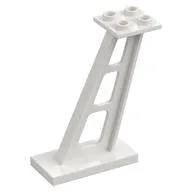 Support 2 x 4 x 5 Stanchion Inclined [5mm wide posts], White