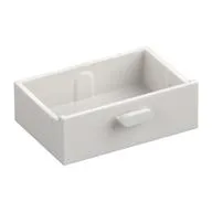 Cupboard 2 x 3 Drawer, White