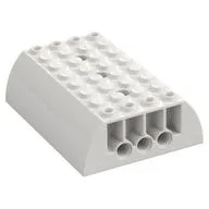 Brick Curved 8 x 6 x 2 Double, White