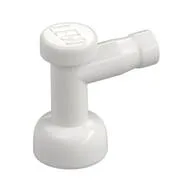 Tap 1 x 1 without Hole in Spout, White