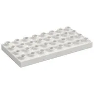 Duplo Plate 4 x 8, White