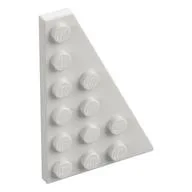 Wedge Plate 6 x 4 Right, White