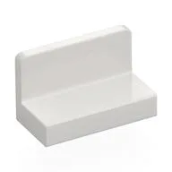 Panel 1 x 2 x 1 [Rounded Corners], White
