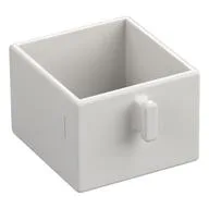 Duplo Drawer 2 x 2 with Pull Handle, White