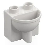 Duplo Bathroom Sink, White