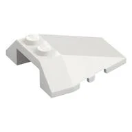 Brick Wedged, Sloped 4 x 4 Triple, Stud Notches, White