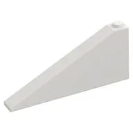 Brick Sloped 25° 1 x 8 x 3, White