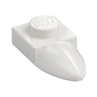 Plate Special 1 x 1 with Tooth, White