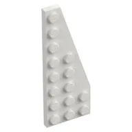 Wedge Plate 8 x 3, 22° Right, White