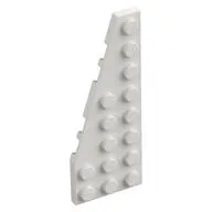 Wedge Plate 8 x 3, 22° Left, White