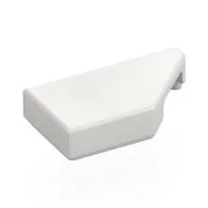 Tile 1 x 2 with Stud Notch Right, White