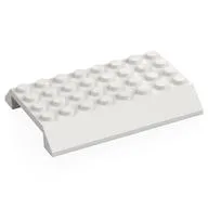Brick Sloped 45° 6 x 8 Double with 4 x 8 Cutout, White