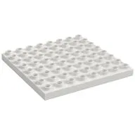 Duplo Plate 8 x 8, White