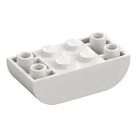 Brick Curved Inverted 2 x 4 Double, White