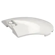Windscreen 6 x 8 x 2 Curved, White