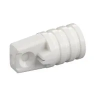 Hinge Cylinder 1 x 2 Locking with 1 Finger and Axle Hole On Ends [No Side Slots], White