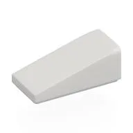 Brick Sloped 18° 2 x 1 x 2/3, White