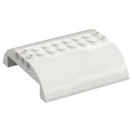 Brick Curved 8 x 8 x 2 Double, White