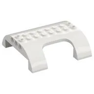 Slope, Curved 8 x 8 x 2 Double with Cutout, White