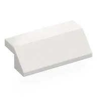 Brick Sloped 45° 2 x 4 with 2/3 Inverted Cutout and no Studs, White