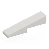 Brick Sloped 1 x 4 with 1 x 2 Cutout, White