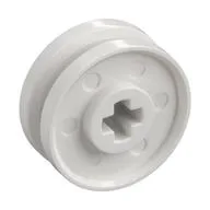 Wheel 18 x 8 with Fake Bolts and Shallow Spokes and Axle Hole, White