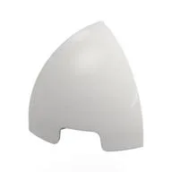 Brick Round Curved 1 x 1 x 1 Quarter Dome, White