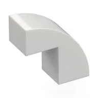 Brick Curved 1 x 2 x 1 2/3 with 1 Cutout, White