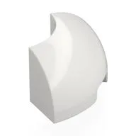 Brick Round Corner 2 x 2 x 1, White