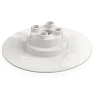 Duplo Brick Round 2 x 2 Studs, Thin Disc, White