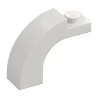 Brick Arch 1 x 3 x 2 Curved Top, White