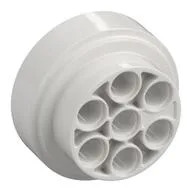 Wheel 31 x 15 Technic, 7 Pin Holes, White