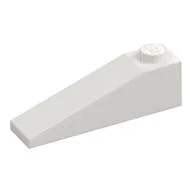 Brick Sloped 18° 4 x 1, White