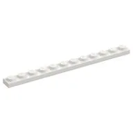 Plate 1 x 12, White