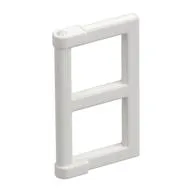 Window 1 x 2 x 3 Pane with Thick Corner Tabs, White