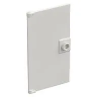 Door 1 x 4 x 6 Smooth with Chamfered Handle Plinth, White