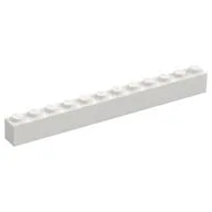Brick 1 x 12, White