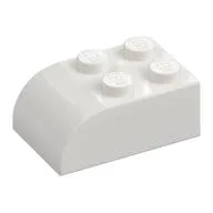 Brick Curved 2 x 3, White