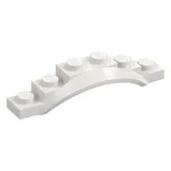Wheel Arch, Mudguard, 1 1/2 x 6 x 1 [Arch Extended], White