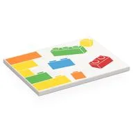 Tile 6 x 8 with LEGO Bricks, Wall Print, White