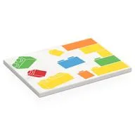 Tile 6 x 8 with LEGO Bricks, Wall Print, White